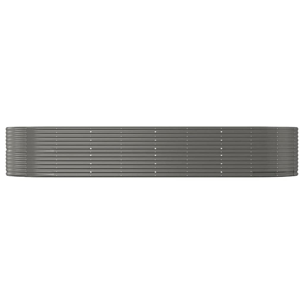 vidaXL Garden Raised Bed Patio Outdoor Raised Planter Box Powder-coated Steel-3