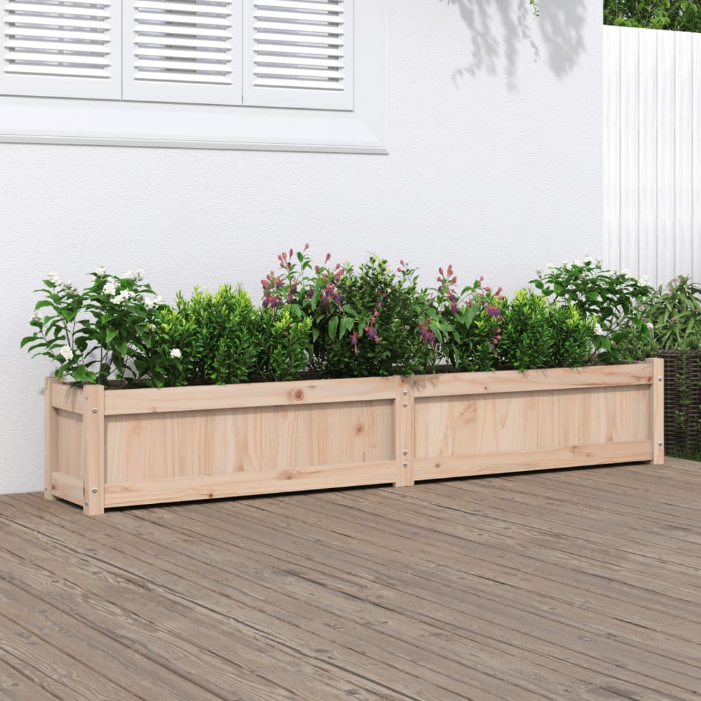 vidaXL Garden Planters Decorative Outdoor Plant Pot Flower Box Solid Wood Pine-8