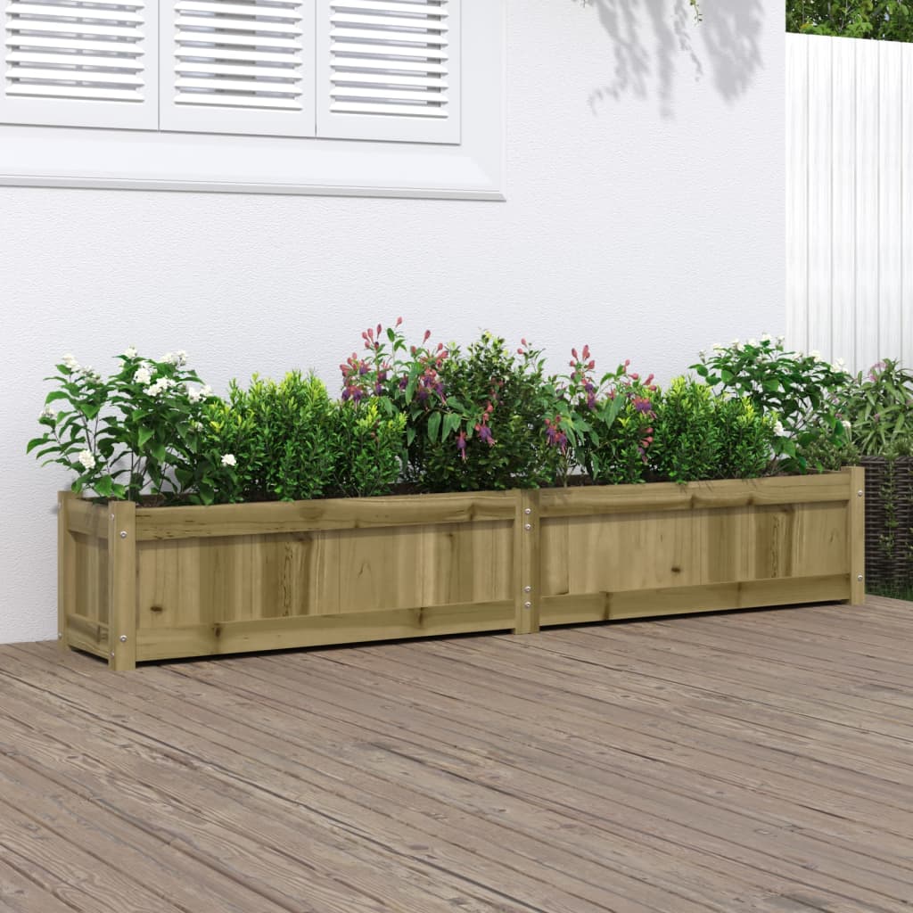 vidaXL Garden Planters Decorative Outdoor Plant Pot Flower Box Solid Wood Pine-6