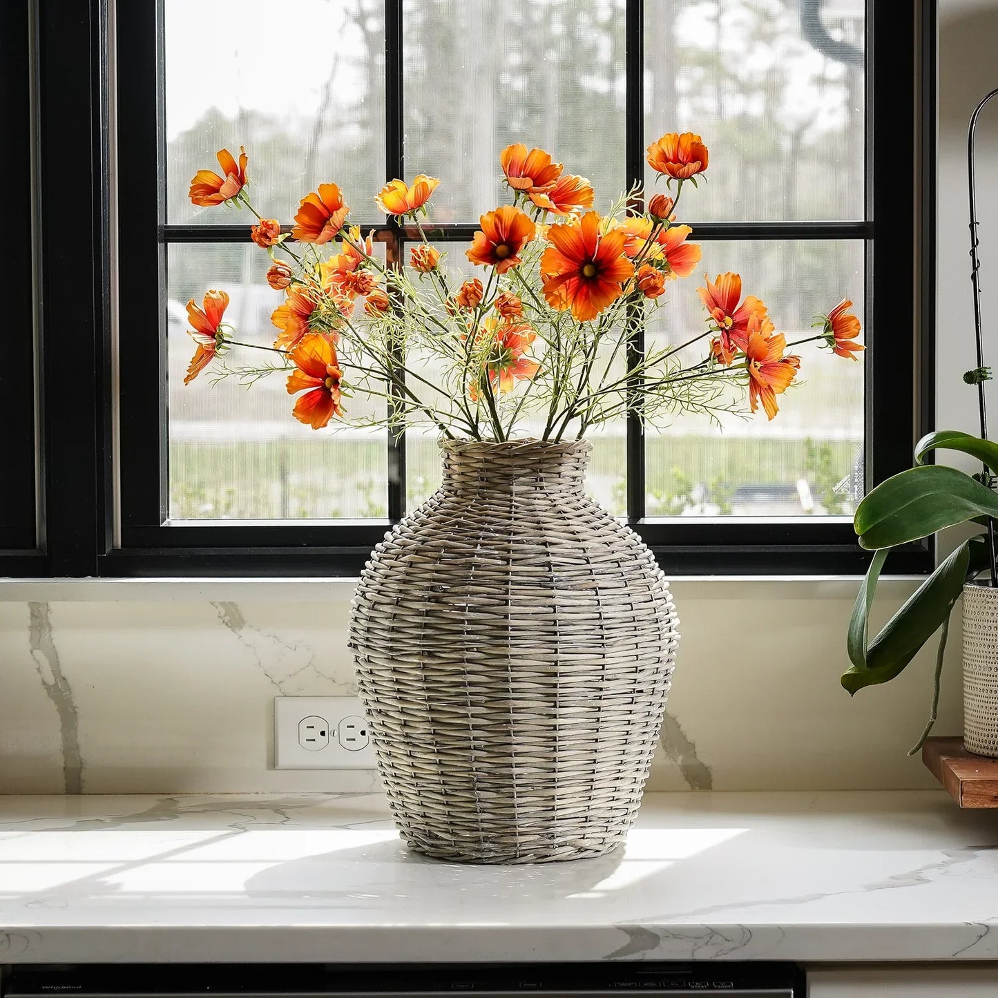 Handwoven Wicker Willow Vase