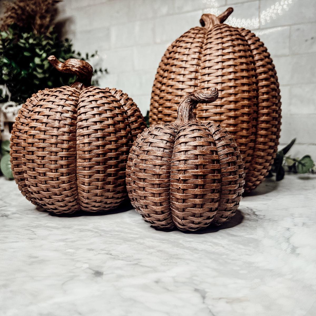 Basket Weave Pumpkins