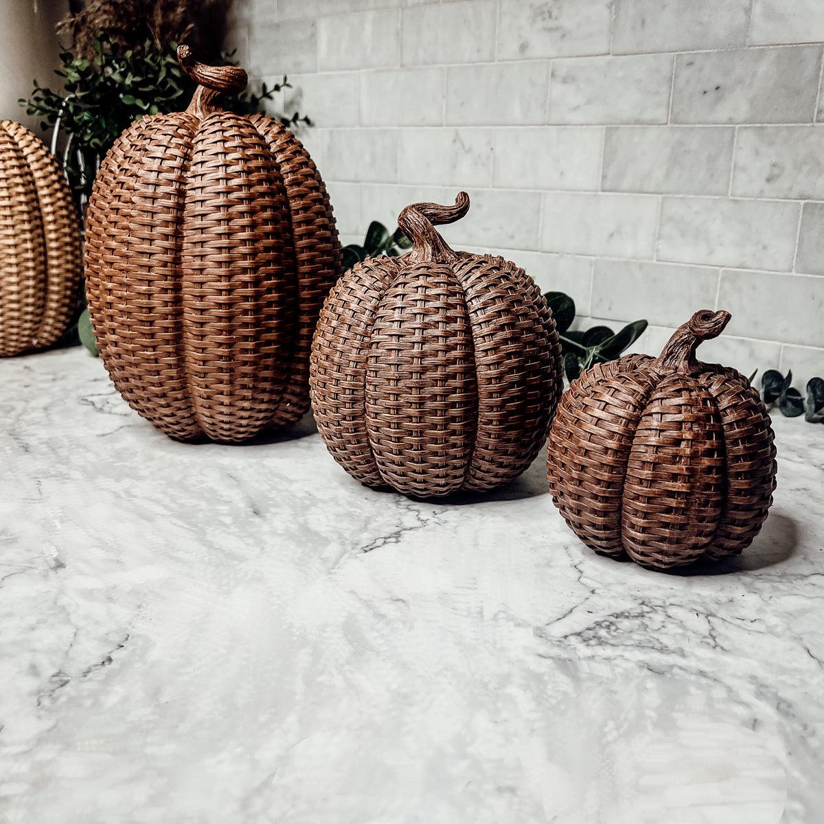 Basket Weave Pumpkins