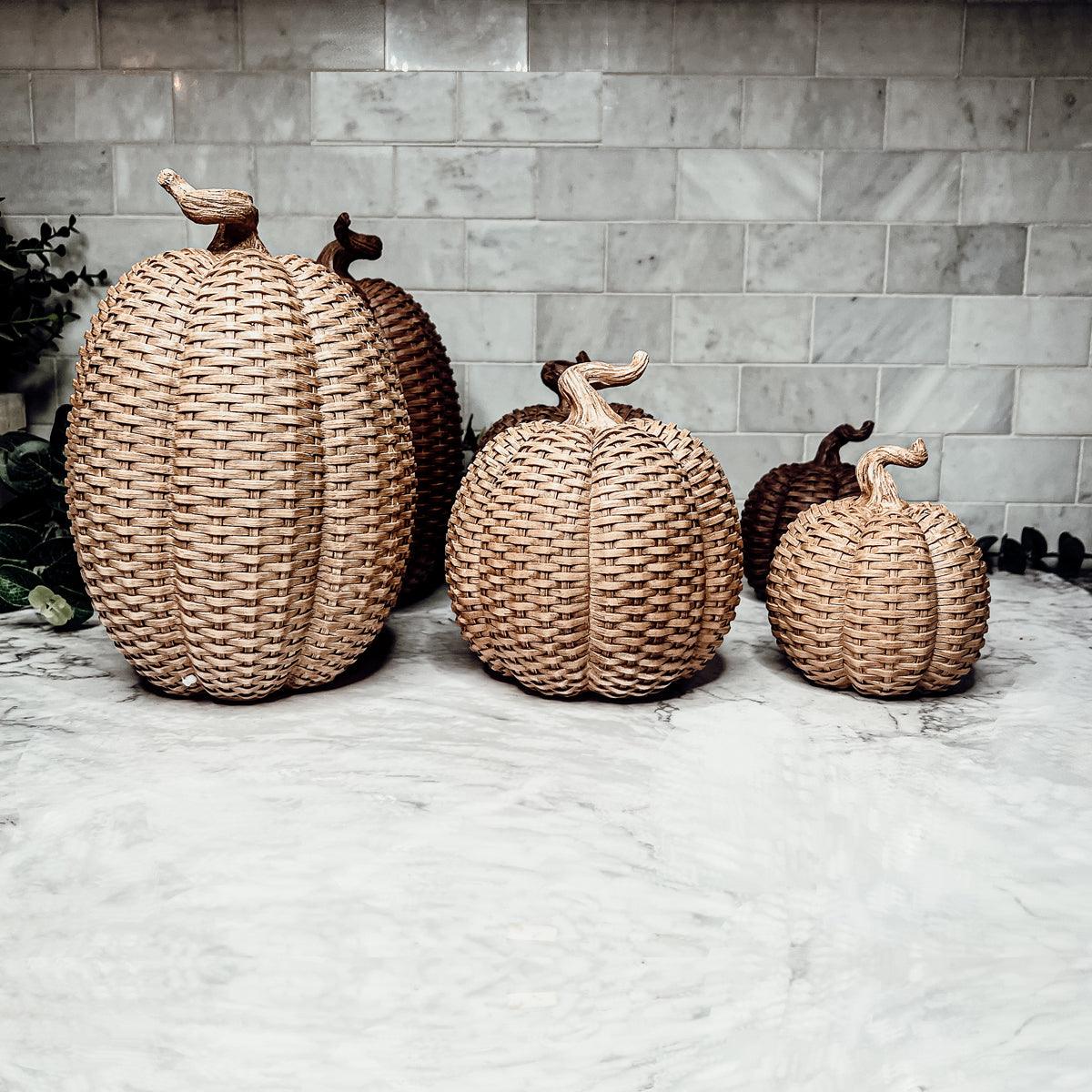 Basket Weave Pumpkins