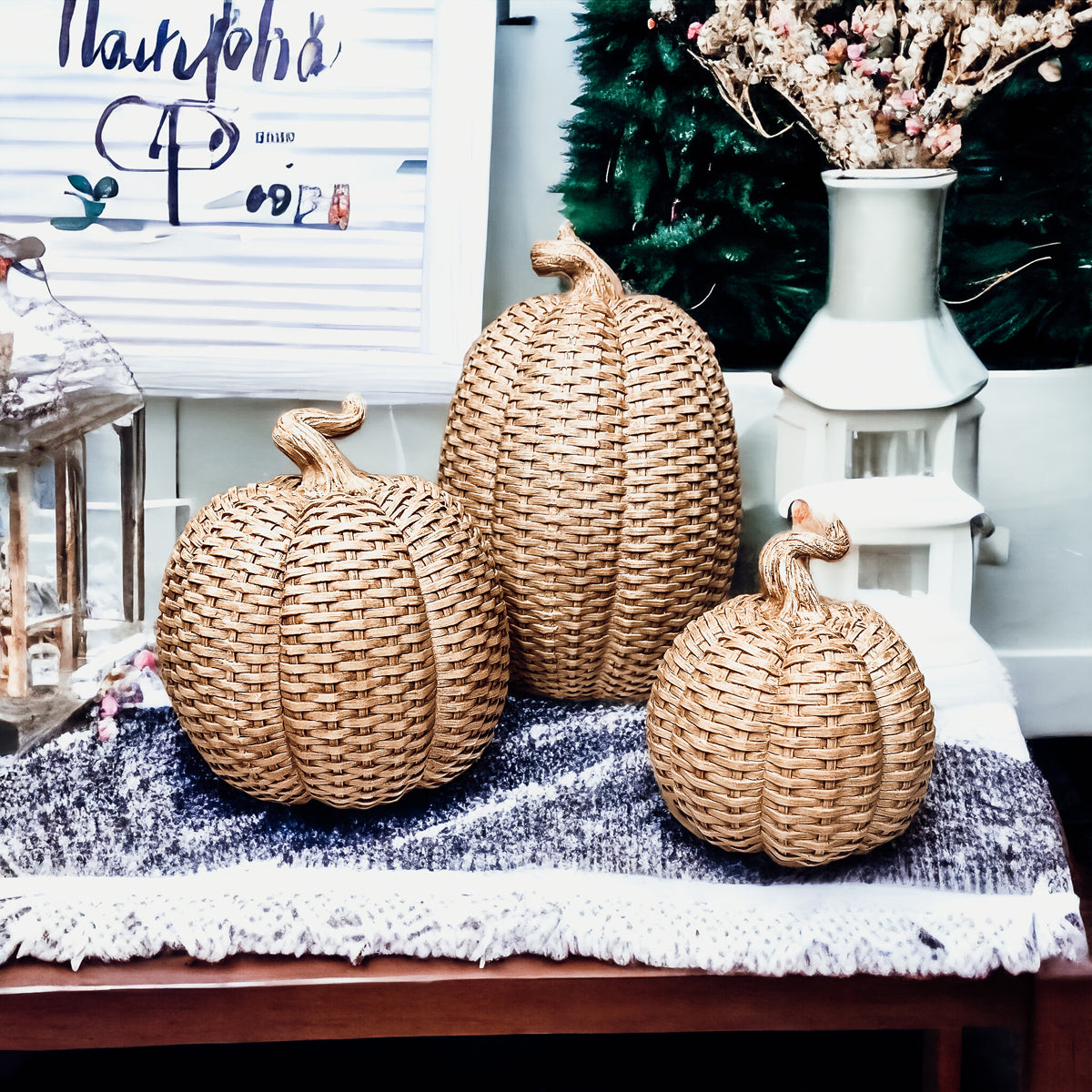 Basket Weave Pumpkins