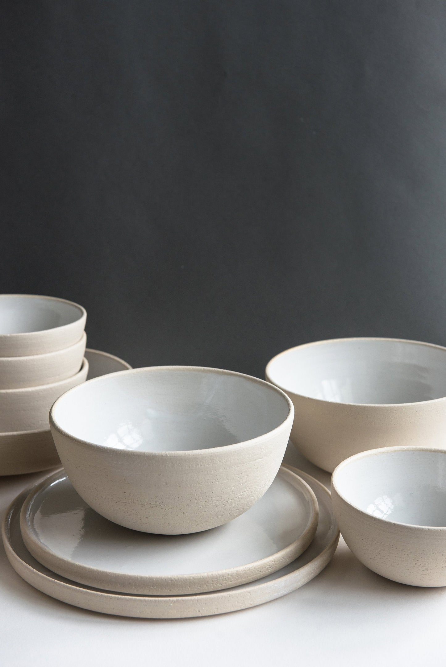 Handmade Stoneware Dinner Plates