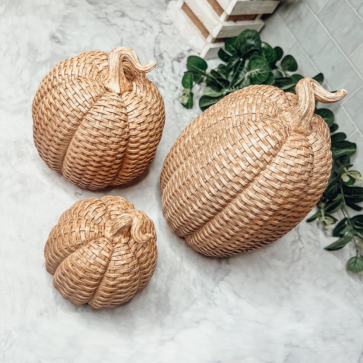 Basket Weave Pumpkins