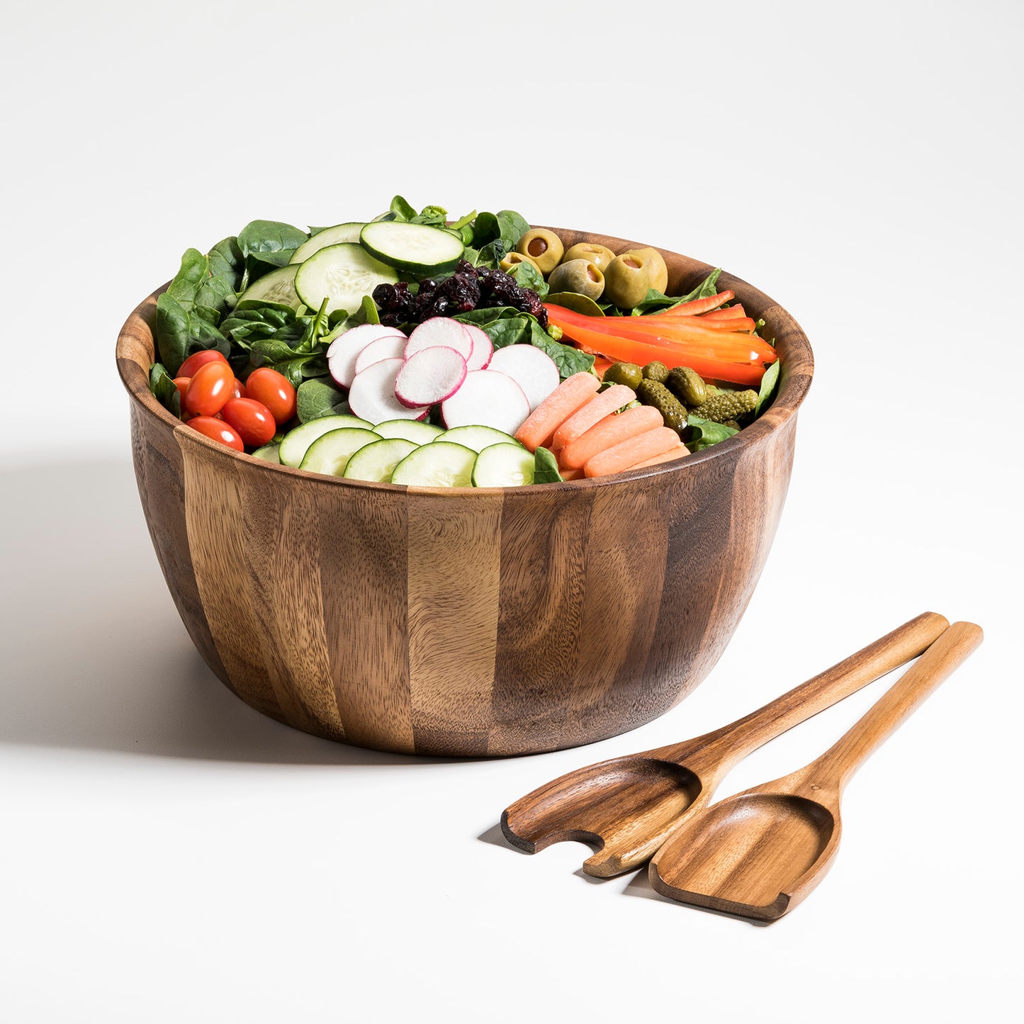 Large Salad Bowl with Servers