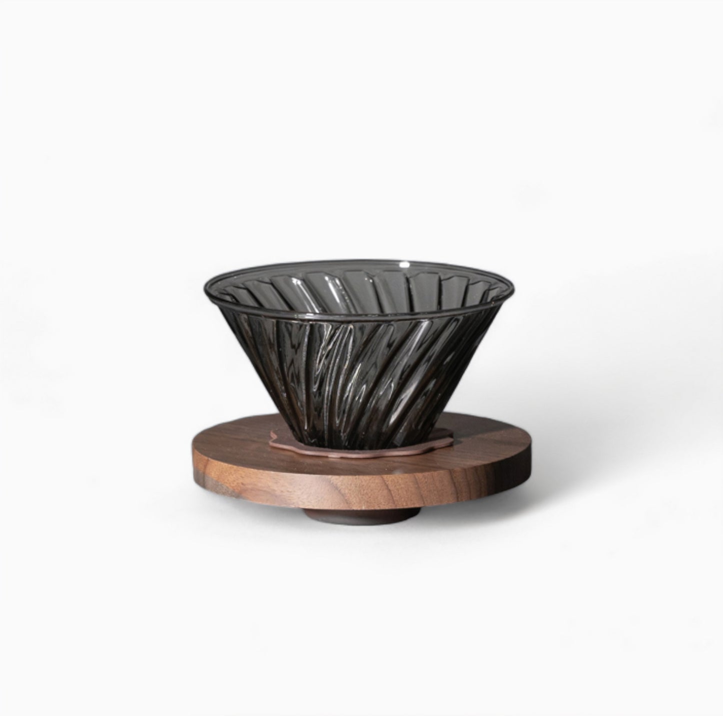 Coffee Brewing V60 Set with Walnut Wood Holder and Sharing Pot