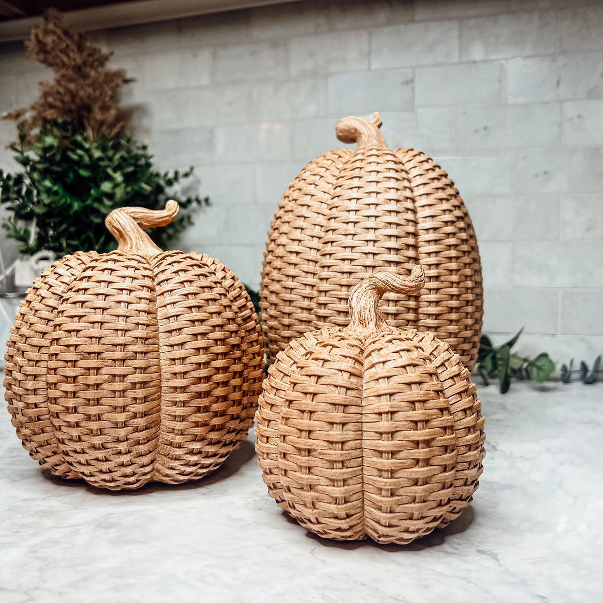Basket Weave Pumpkins