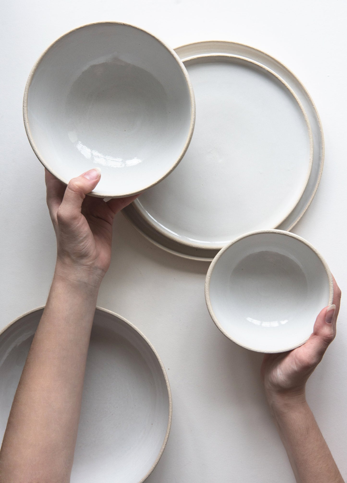 Handmade Stoneware Dinner Plates
